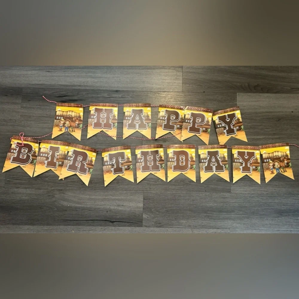 Cowboys Western Barn 102 pc. Cowboy party set